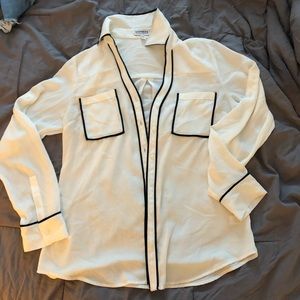 Express black and white portorino shirt